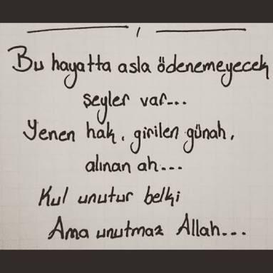 Sizce gerçekten kimsenin ahı kimsede kalmaz mı?