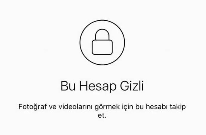 Instagram gizli hesap