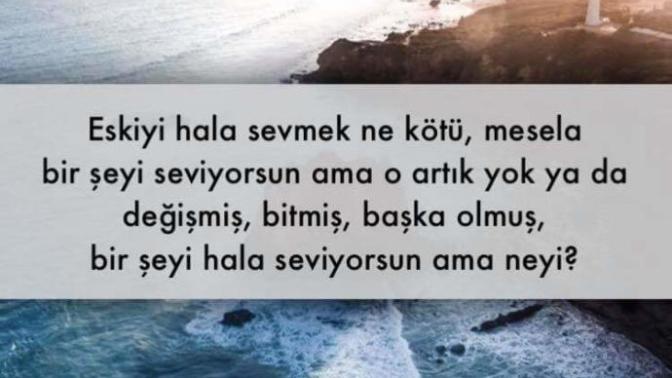 "Onu" mu seviyorsun, yoksa "sevmek istediğin Onu mu" ?