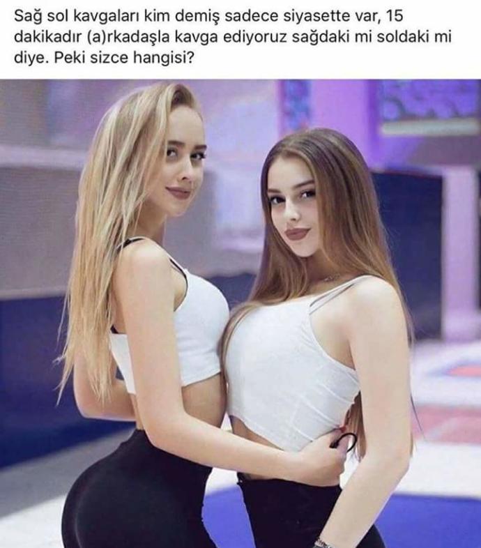 Sağcı mısın yoksa solcu mu?