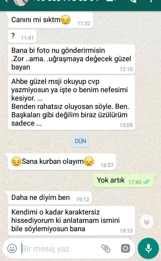 Tanımadığınız birisi size böyle mesajlar atıyorsa ne yaparsınız  ne yazarsınız ? 