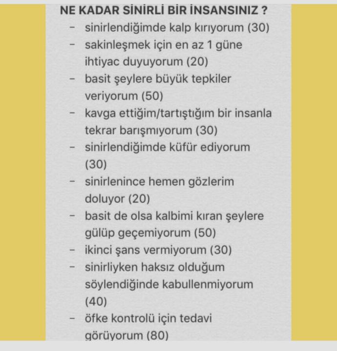 Ne kadar sinirli bir insansınız ?