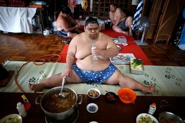 KScanlar sumo güreşçileri neden böyle şişman,zayıf olanı hiç yok,kadın sumo güreşçileri de şişman,neden bu sumocular şişman ???