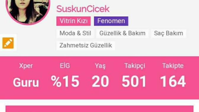 "Vitrin kızı" oldum, sizce ks beni neden vitrin kızı yaptı?