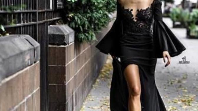Siyah gelinlik çok elegan durmuyor mu?