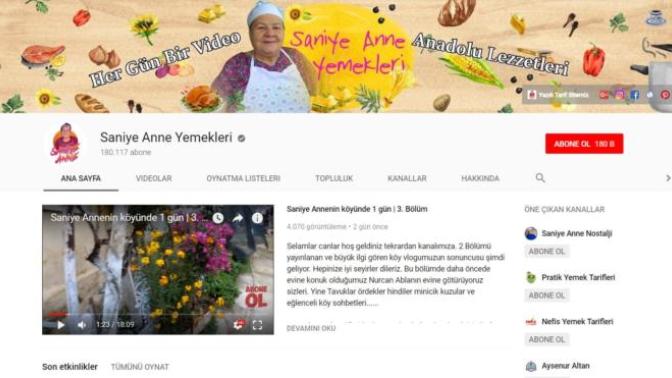 Youtube'ta en çok izlediğiniz Yemek kanalı hangisi?
