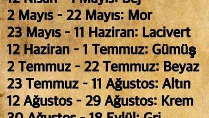 Doğduğun aya göre hangi renksin🌸?