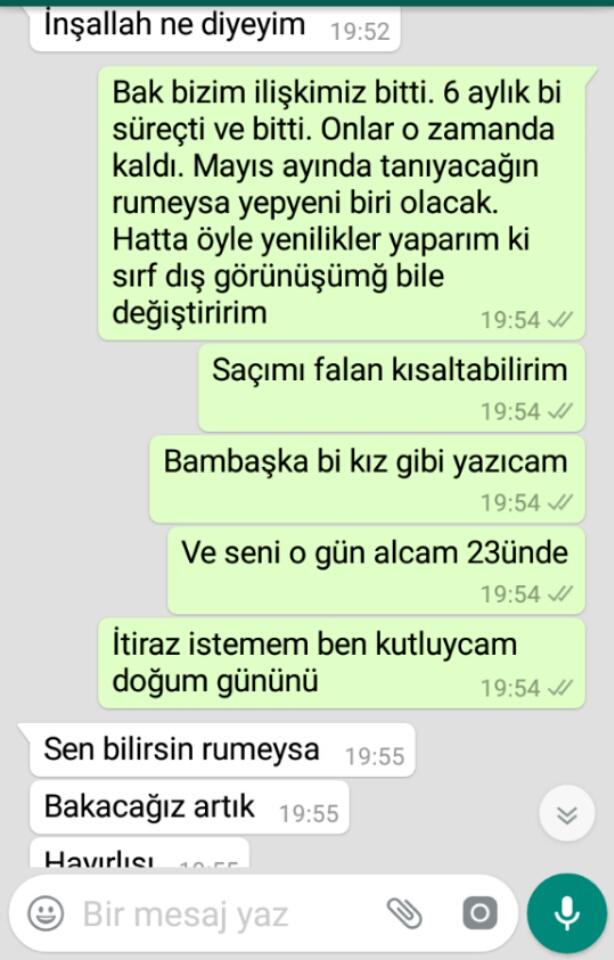 Sizce tekrar sevgili olabilir miyiz ne düşünüyosunuz? (wp ss li)?