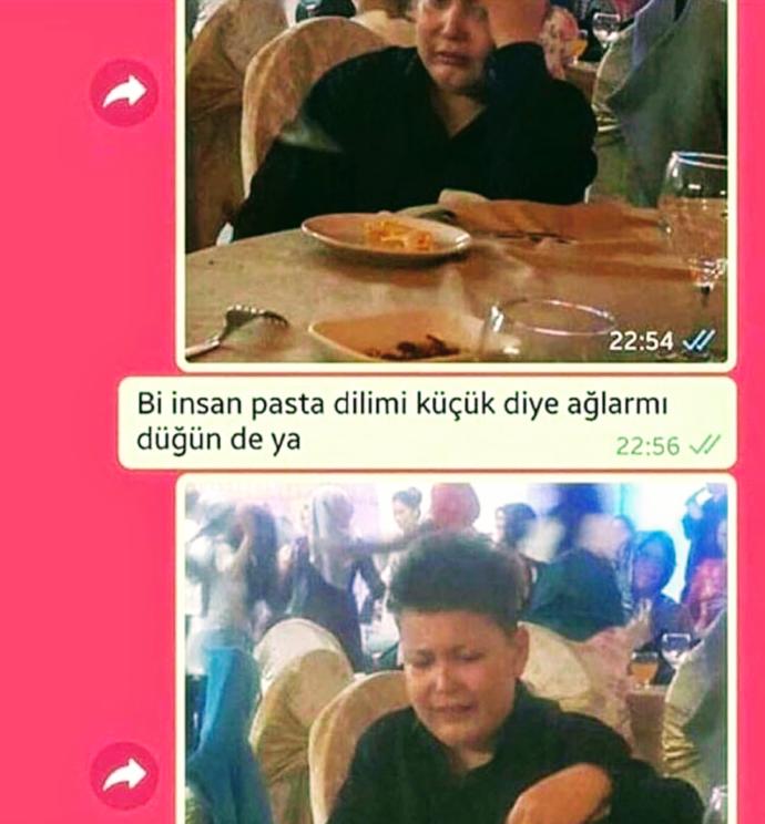 Düğün pastasından sadece küçük bir dilim alabildiği için ağlayan arkadaşınızı nasıl teselli edersiniz? 