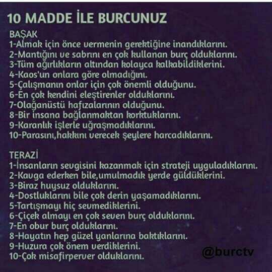 🌟10 madde ile sen hangisisin ??