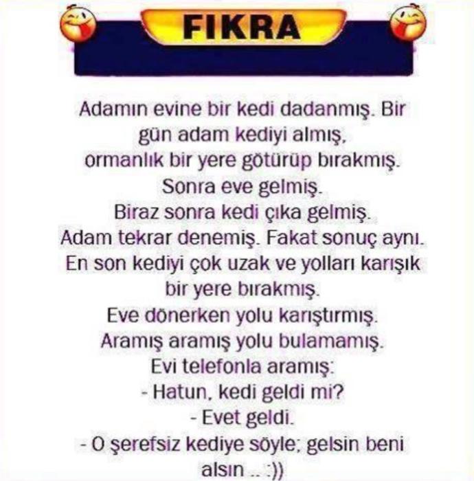 arkadaşlar bu fıkraya sizde güldünüz mü ?