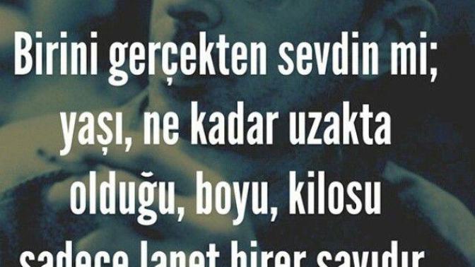 Birini gerçekten sevdin mi; yaşı, ne kadar uzakta olduğu, boyu, kilosu sadece lanet birer sayı mıdır?