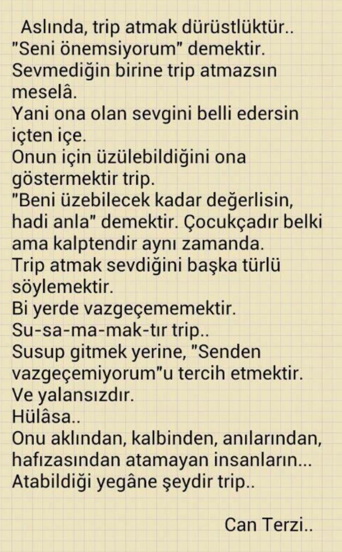Trip atarmısınız?
