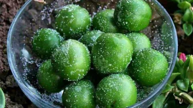 Eriği tuzluyarak mı yersiniz?