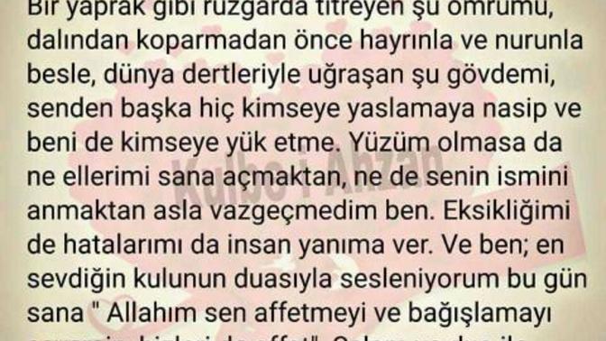 Esselamu aleykum tüm arkadaşlara miraç kandilinizi en içten dileklerimle kutluyor ve hakkınızı helal edermisiniz?