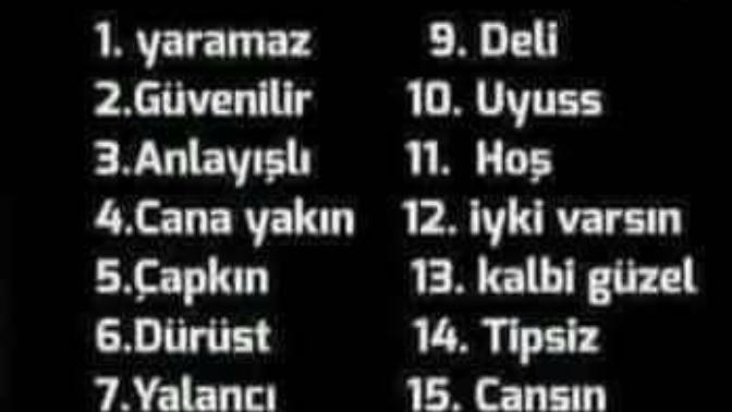 "Senin gözünde nasılım?" sorusuna cevap verecek var mı?