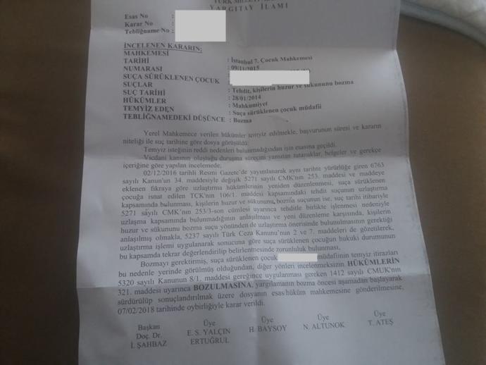 Evime yeniden mahkeme kağıdı gelmiş?