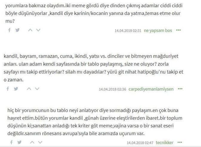 Cem Yılmaz'ın Kandil gecesinde paylaştığı bu tabloda sizce bir mesaj mı var?