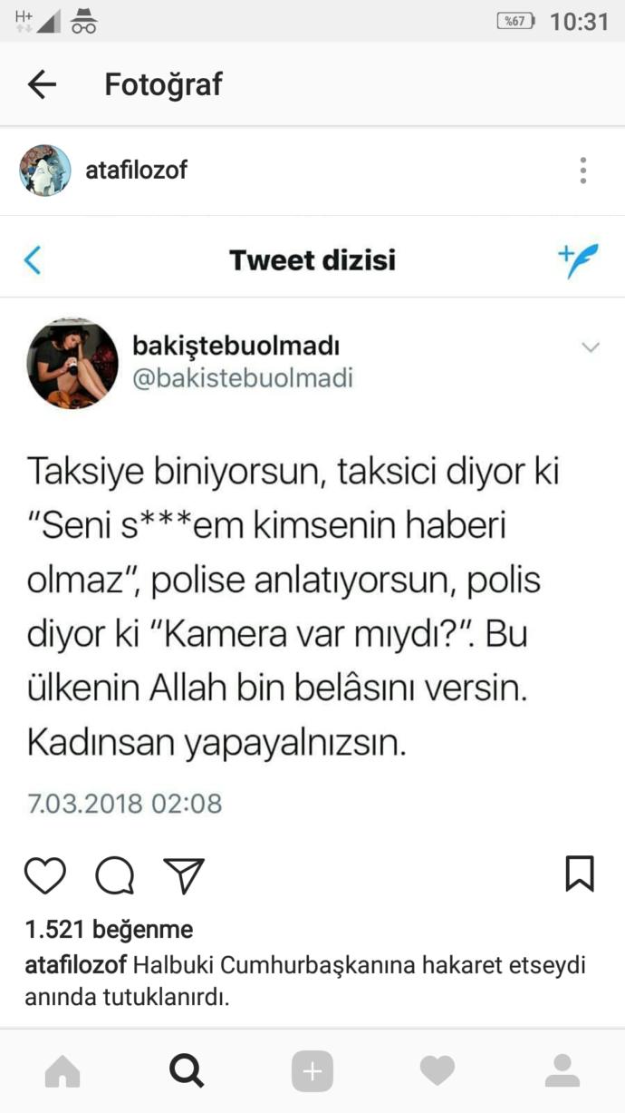 Taciz olayı ve mağdur edebiyatı?