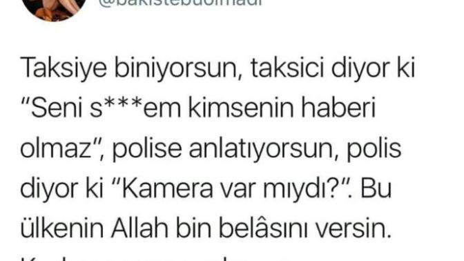 Taciz olayı ve mağdur edebiyatı?