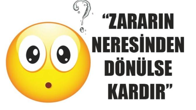 Zararın neresinden dönersen kar mıdır?