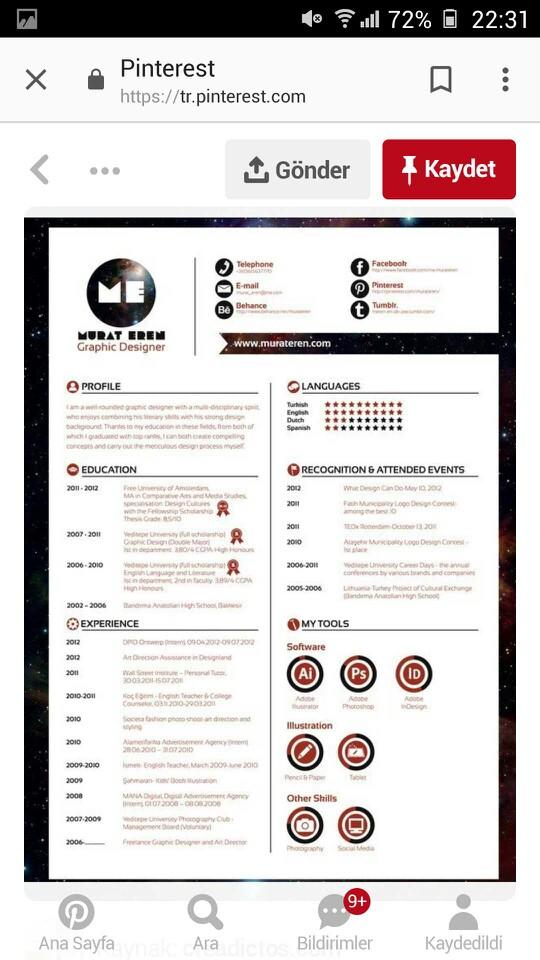 +1 herkese. Hangi cv örnekleri etkileyici yardim edermisiniz??