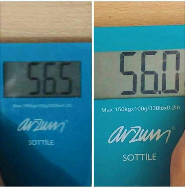 Sık tartılır mısınız, tartıda gördüğünüz en düşük kilo ne kadardı?