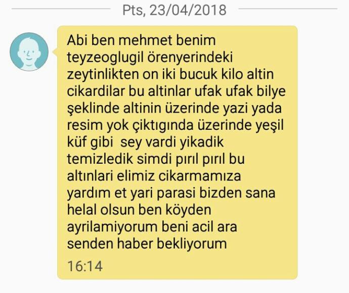 Tanımadığım bir numaradan bu mesaj geldi troll mü?