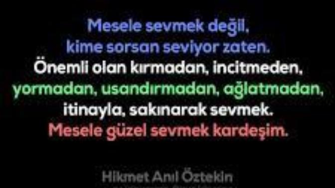 Çok sevmek ile güzel sevmek arasında ki fark nedir?