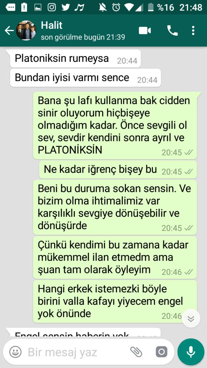 Wp ss lerine bakar mısınız? Sizce tekrar sevgili olur muyuz? Düşüncesi ne?