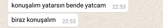 WhatsApp konuşmaları. Ne diyor bu G-zekalı?
