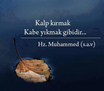 Kap kırmak kabe'yi yıkmak gibidir kırıp döktünüz mü kalpleri?