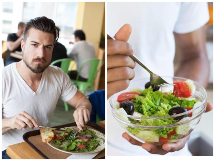 Gerçek erkek salata yer mi? Ne diyorsunuz?
