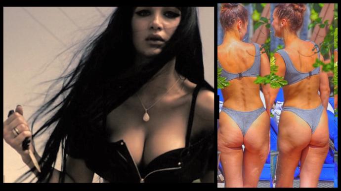 Süper model Bella, süper selülitli çıktı! Fotoğrafı gören şok oldu, bazısı da oh be onda da varmış dedi. Siz ne diyorsunuz?
