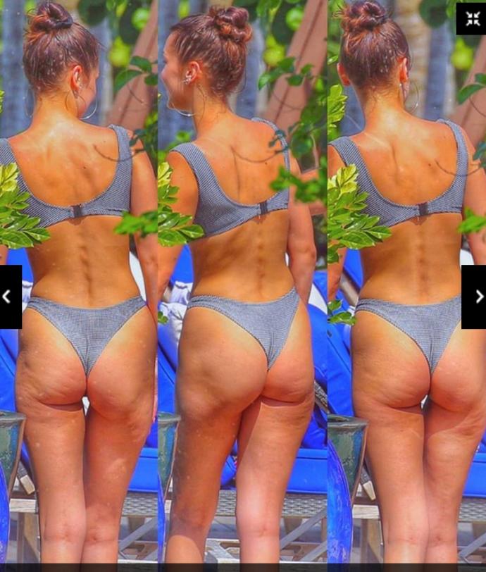 Süper model Bella, süper selülitli çıktı! Fotoğrafı gören şok oldu, bazısı da oh be onda da varmış dedi. Siz ne diyorsunuz?
