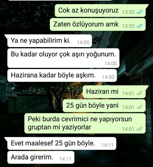 Sizce konuşmak istemiyor mu yoksa gerçekten yogun mu?