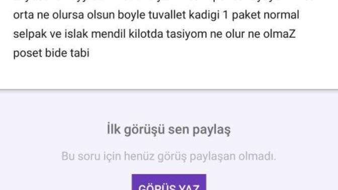 Kizlar disarda hic regl oldunuz mu?