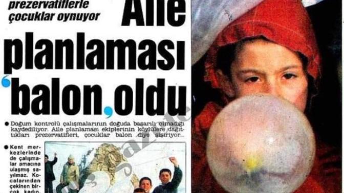 Geçmiş Yıllarda Doğu’da aile planlaması için dağıtılan Prezervatifleri, çocuklar balon zannedip şişirdi, ne düşünüyorsunuz?