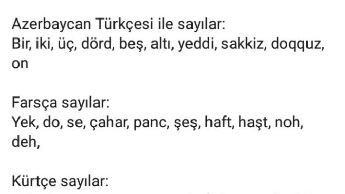 Kürtçe ve Farsça Arasındaki Benzerlik?