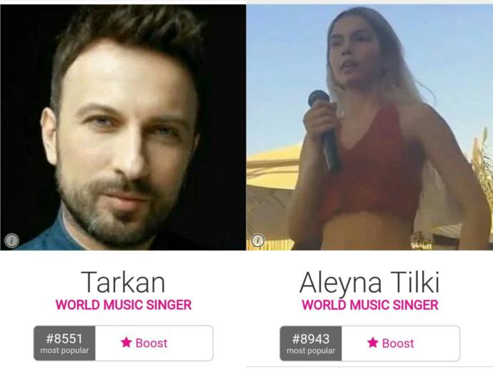 Tarkan mı daha ünlü Dünya da Aleyna Tilki mi?