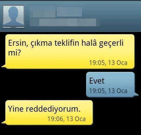İlişki teklifinizi reddeden kişi bir süre sonra