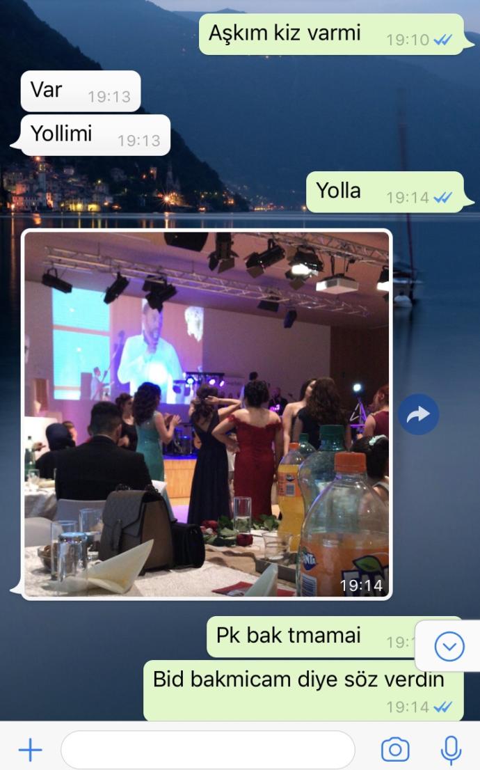 Sevgilim dün düğüne gitti, ben de yalandan 