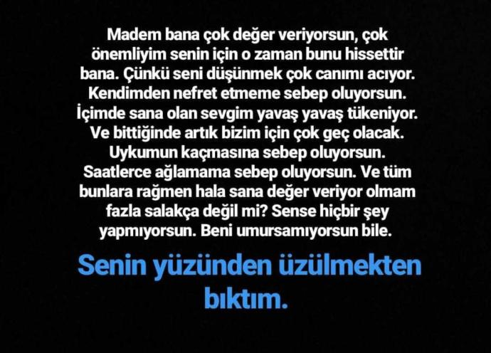 Size değer vermeyen birini sevmeye değer mi?