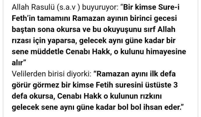 Ramazanın ilk gecesi yapılacak amellere bakarmısınız?