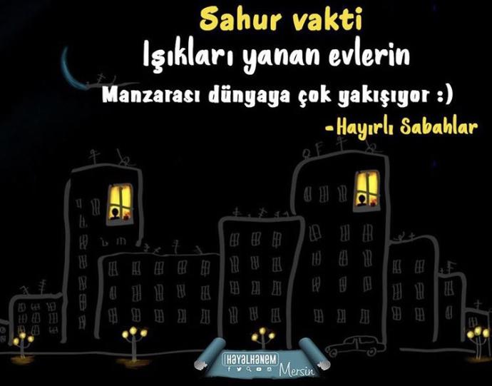 İlk sahura kalkan kaç kişiyiz 😊?