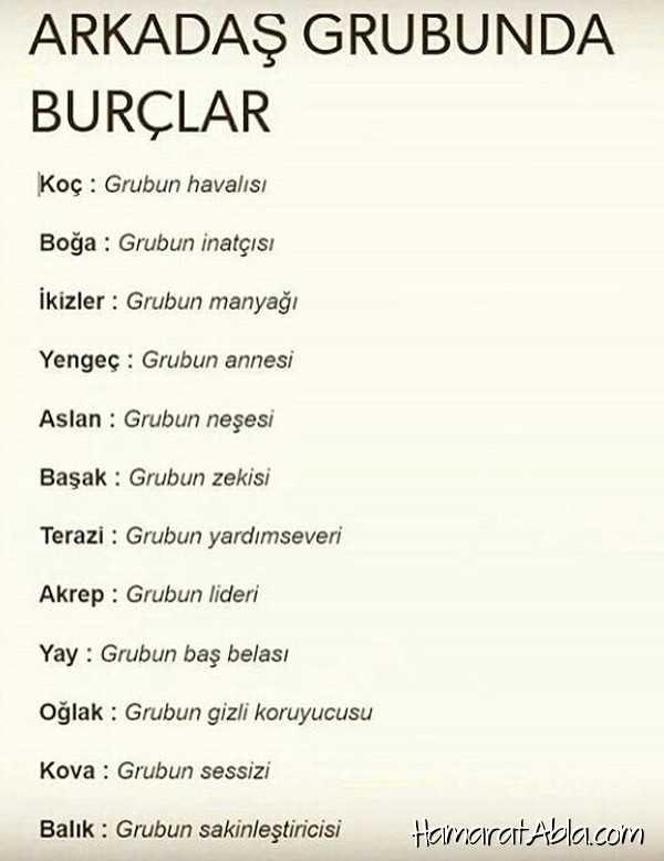 Arkadaş grubunda?