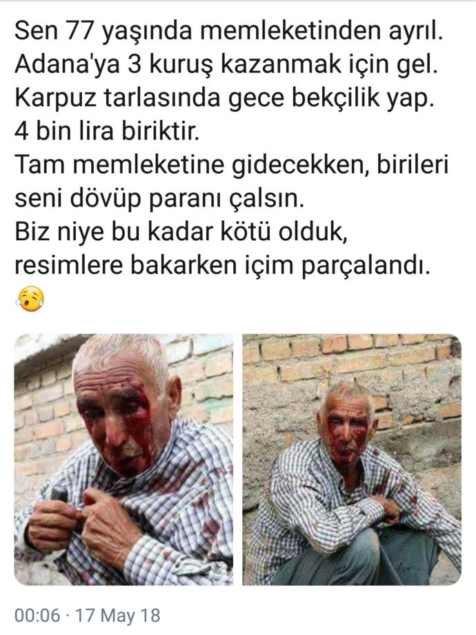 Adana'da 77 yaşındaki emekçiye gasp olayı! Sizce 