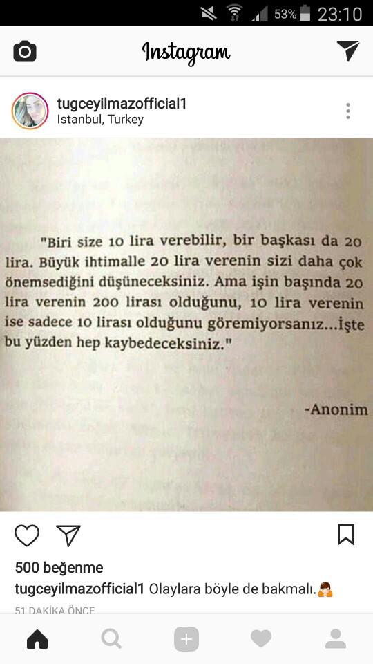 10 lira veren mi yoksa 20 lira veren mi sizi önemser?