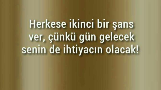 İkinci şans verilmeli mi?😏?