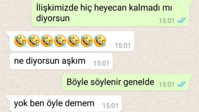 Sevgilim benden sıkılmış mı? Whatsapp konuşması?